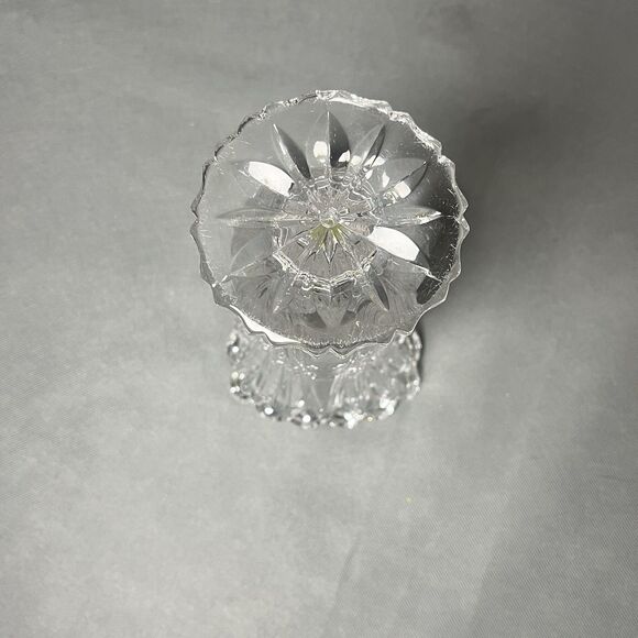 Vintage Oneida Clear Crystal Vase Made in Germany Chic Art Deco-UV-Starburst - Picture 7 of 10